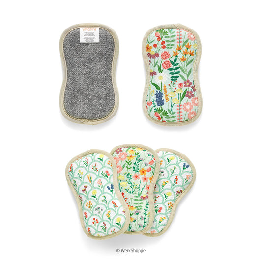 S/4 Wildflowers Scrubbies