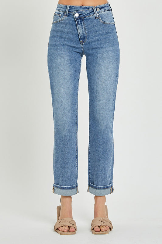 Layla Crossover Straight Jeans