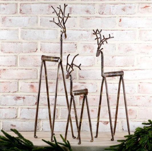 Bronze Holiday Reindeer