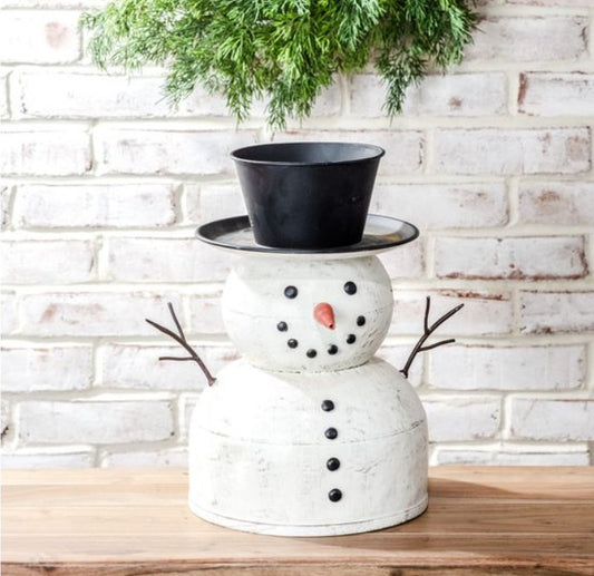 Winter Tin Snowman