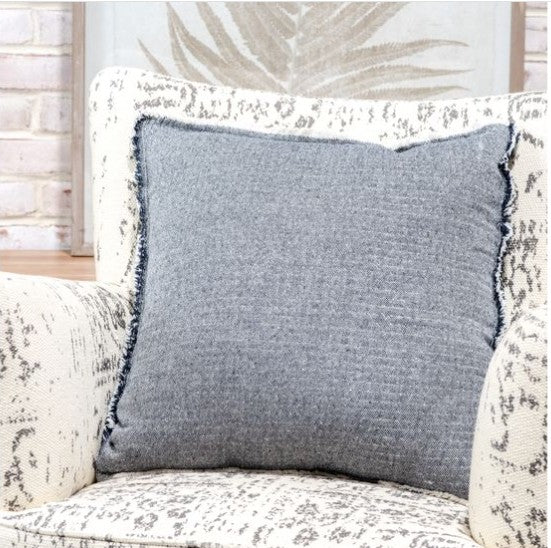 Navy Cotton Pillow
