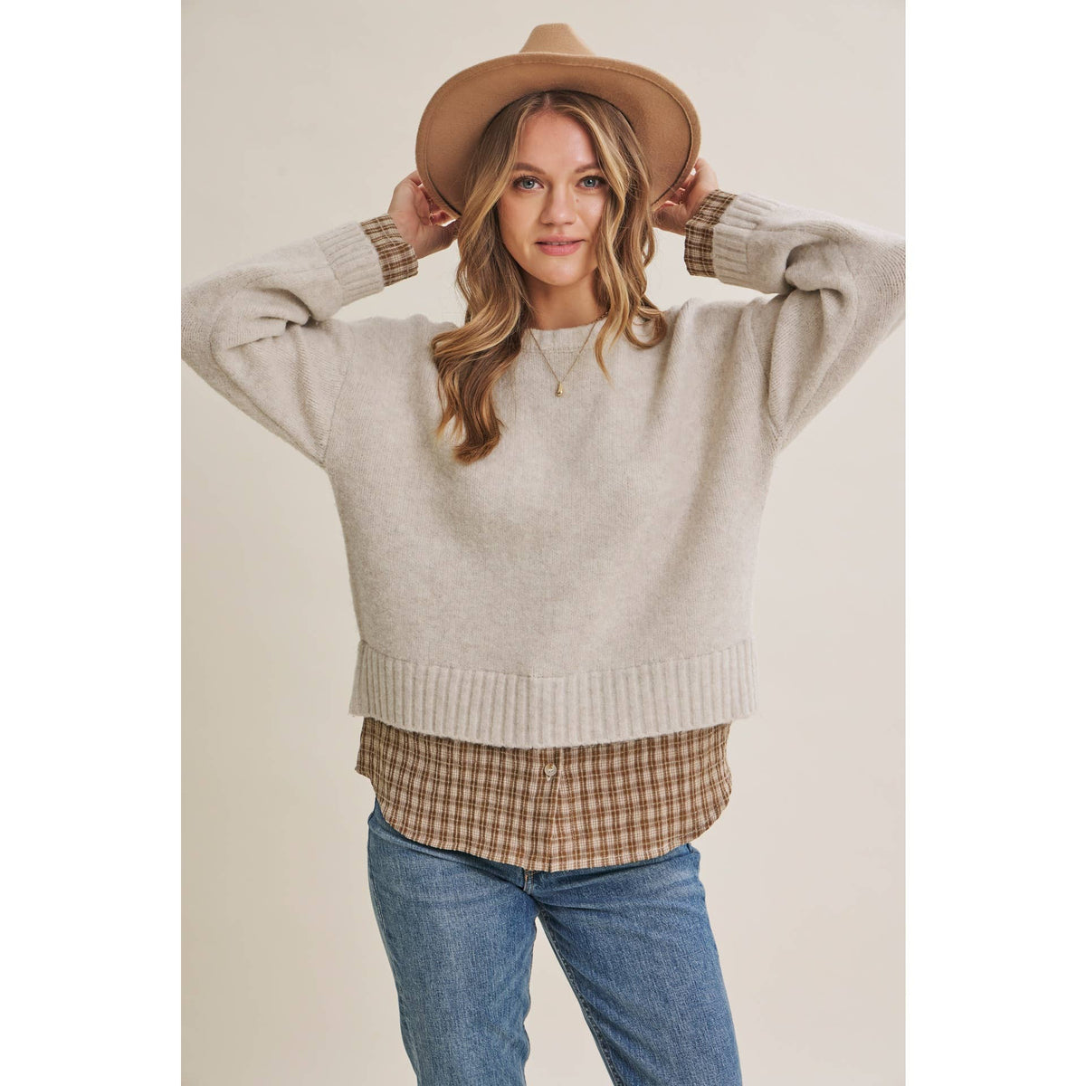Layered Hem Sweater