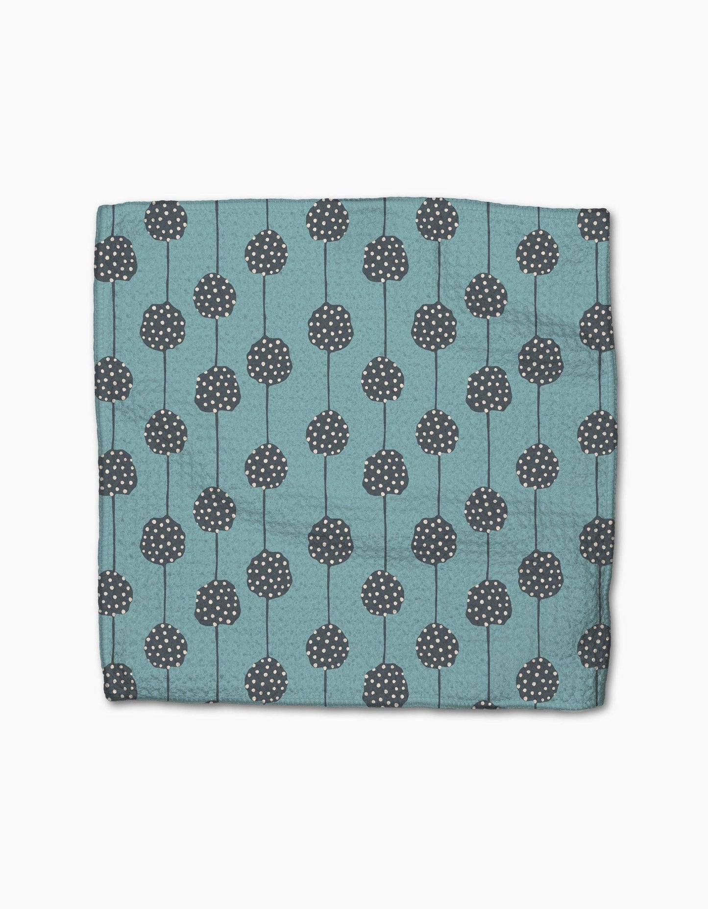 S/3 Polka Dot Blooms Dishcloths