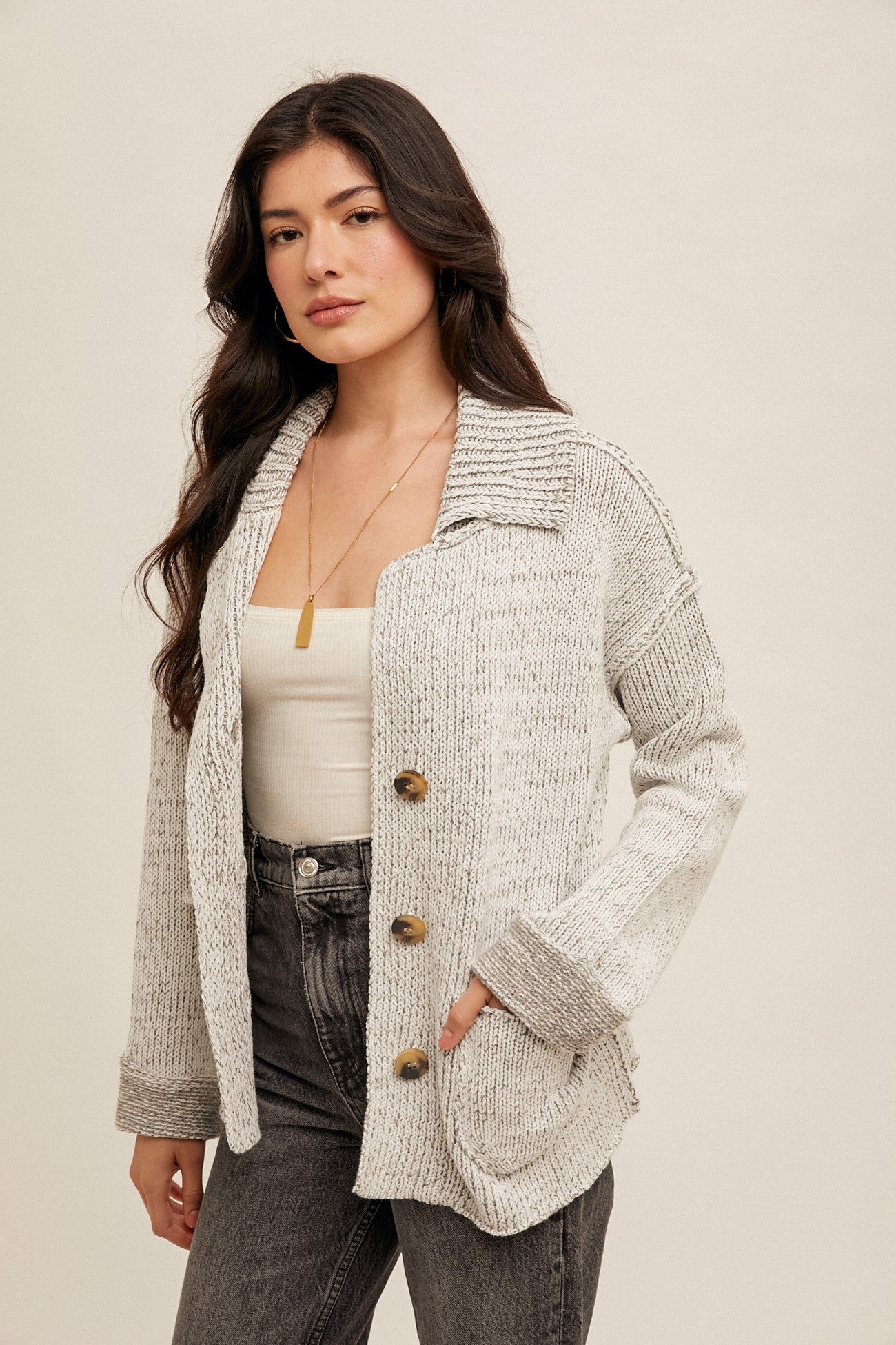 Dakota Button Cardigan