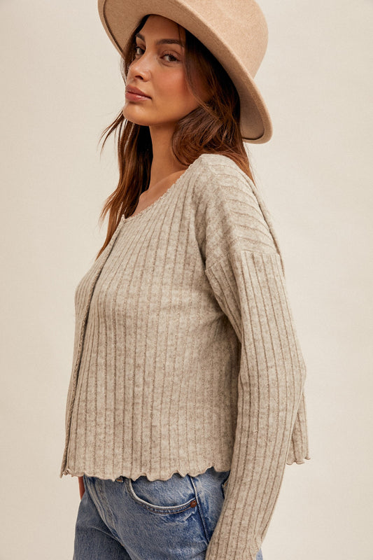 Gabbie Ribbed Cardigan