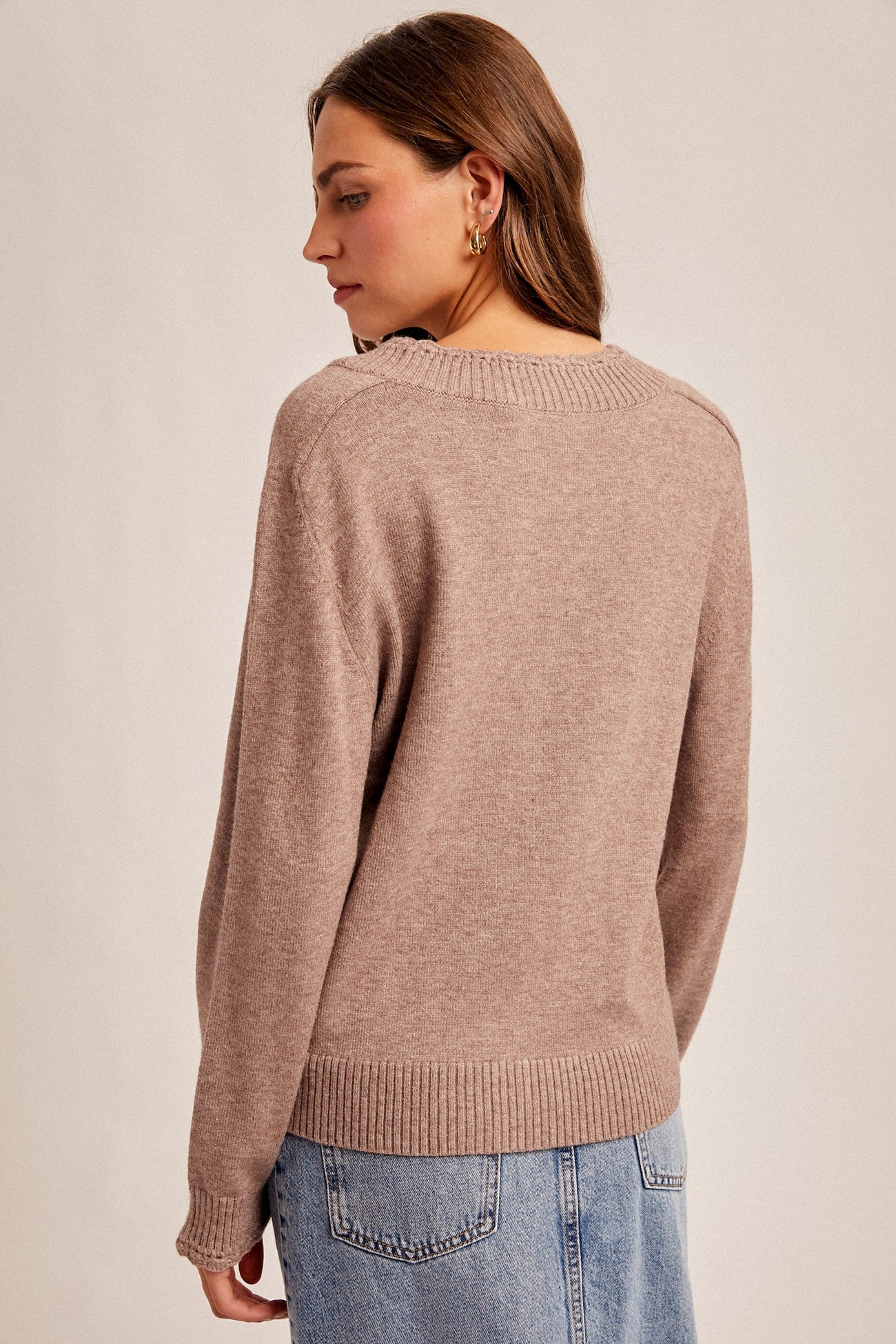 Scalloped Edge Sweater