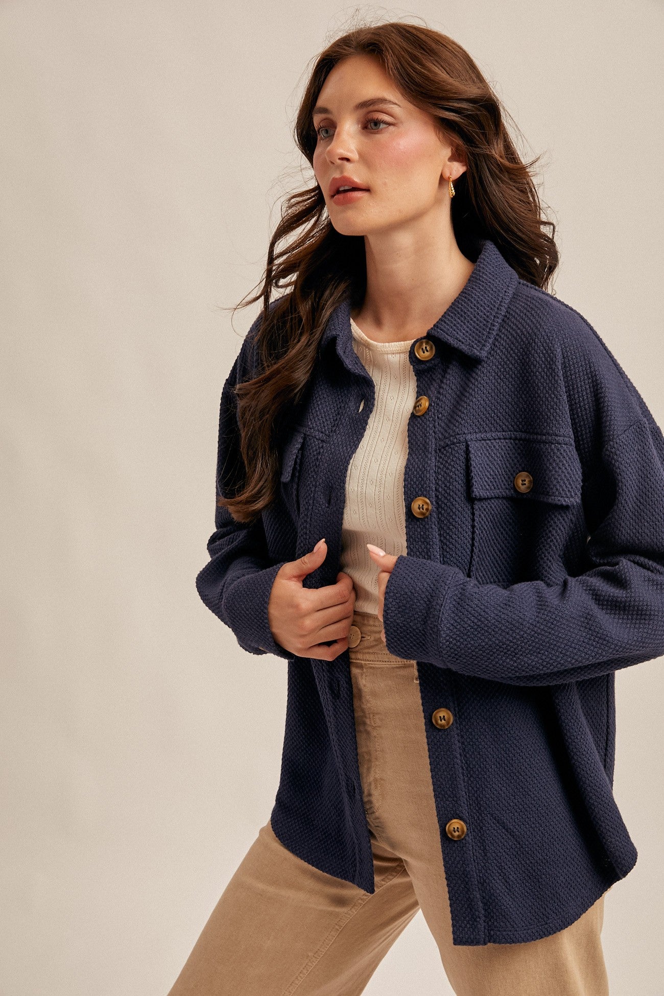 Sylvie Texture Shacket