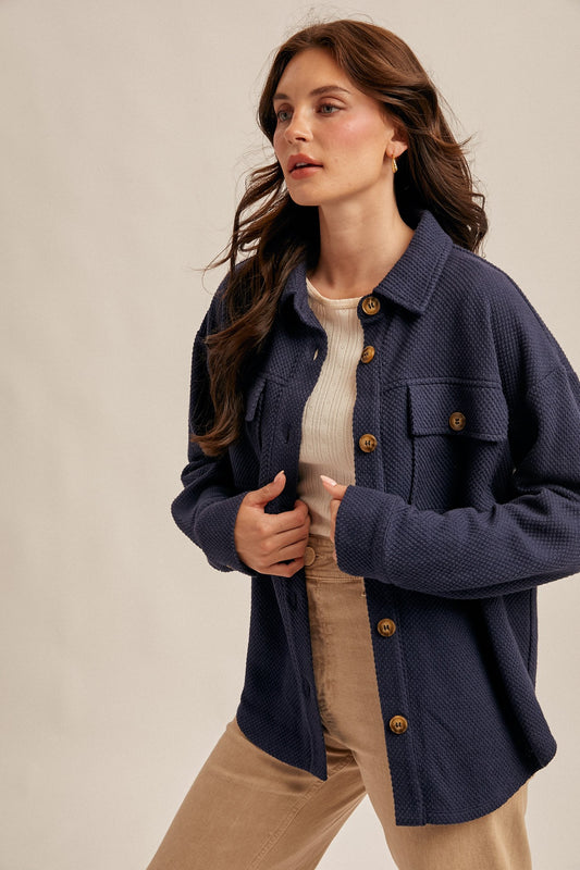 Sylvie Texture Shacket