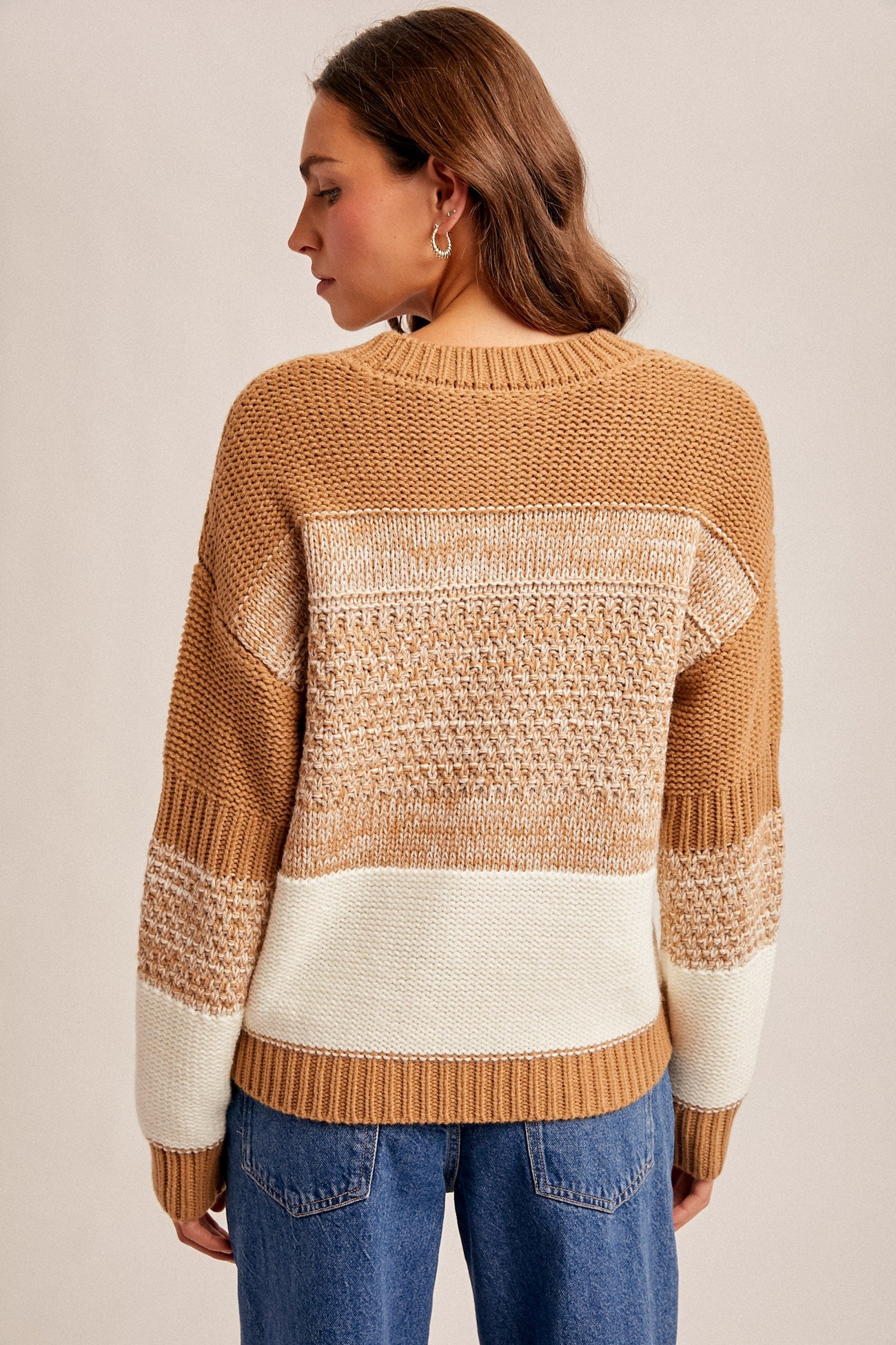 Color Block Stripe Sweater