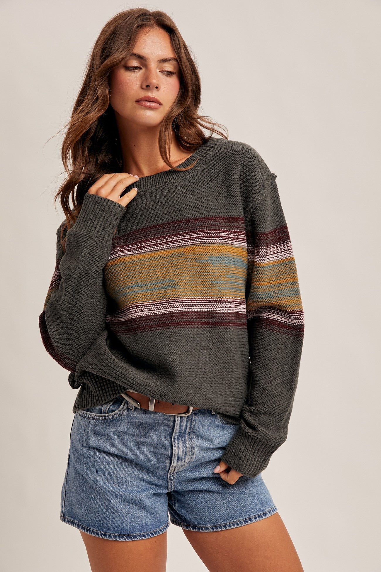 Retta Color Mix Sweater