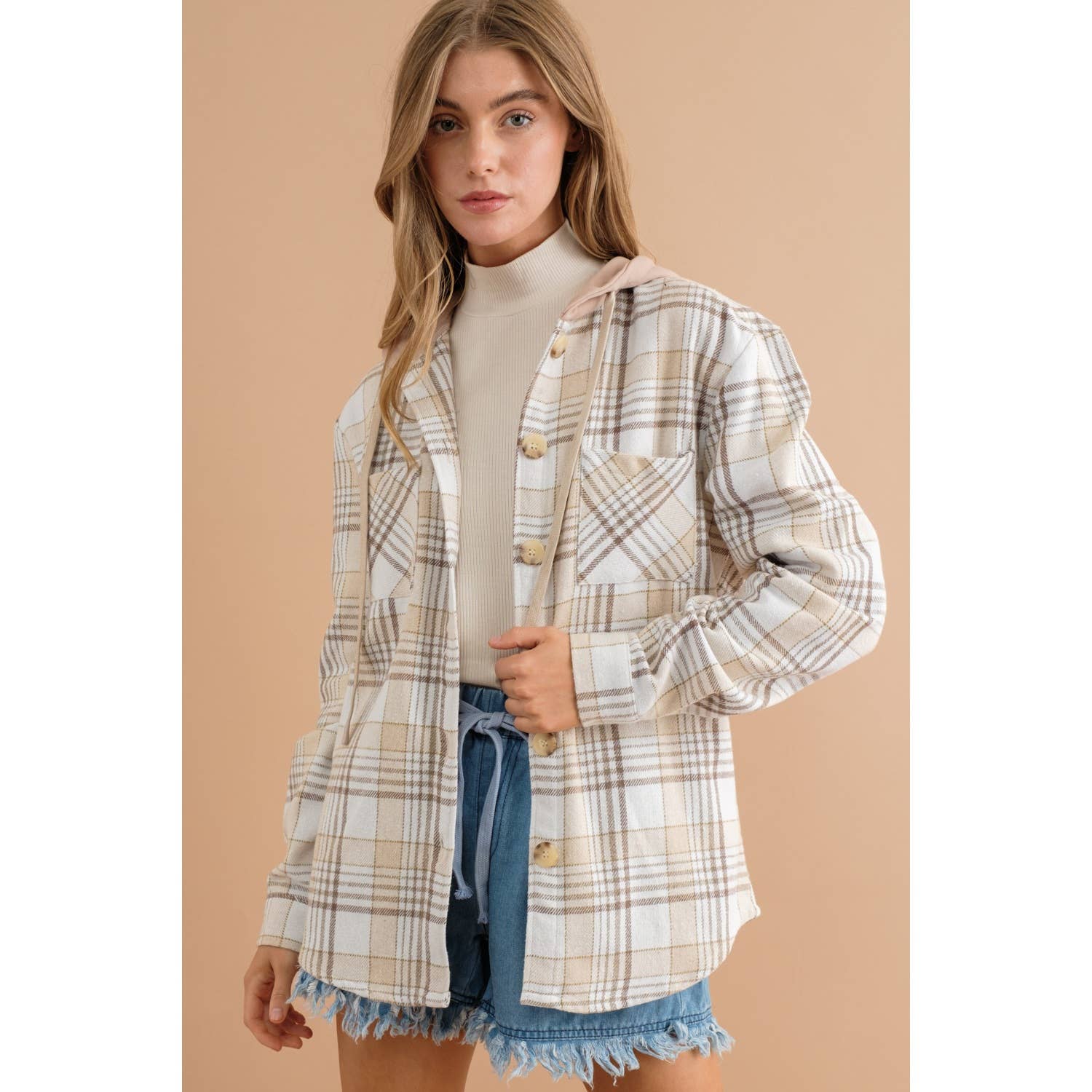 Nori Plaid Shacket 1