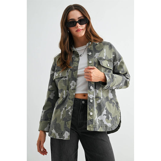 Camo Denim Jacket