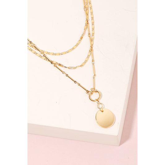 Disc Layered Necklace