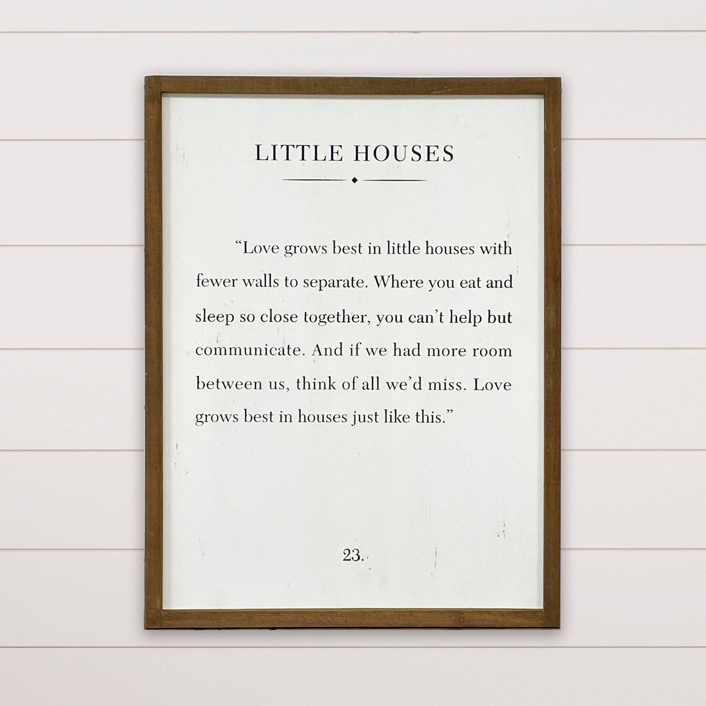 Little Houses Framed Print