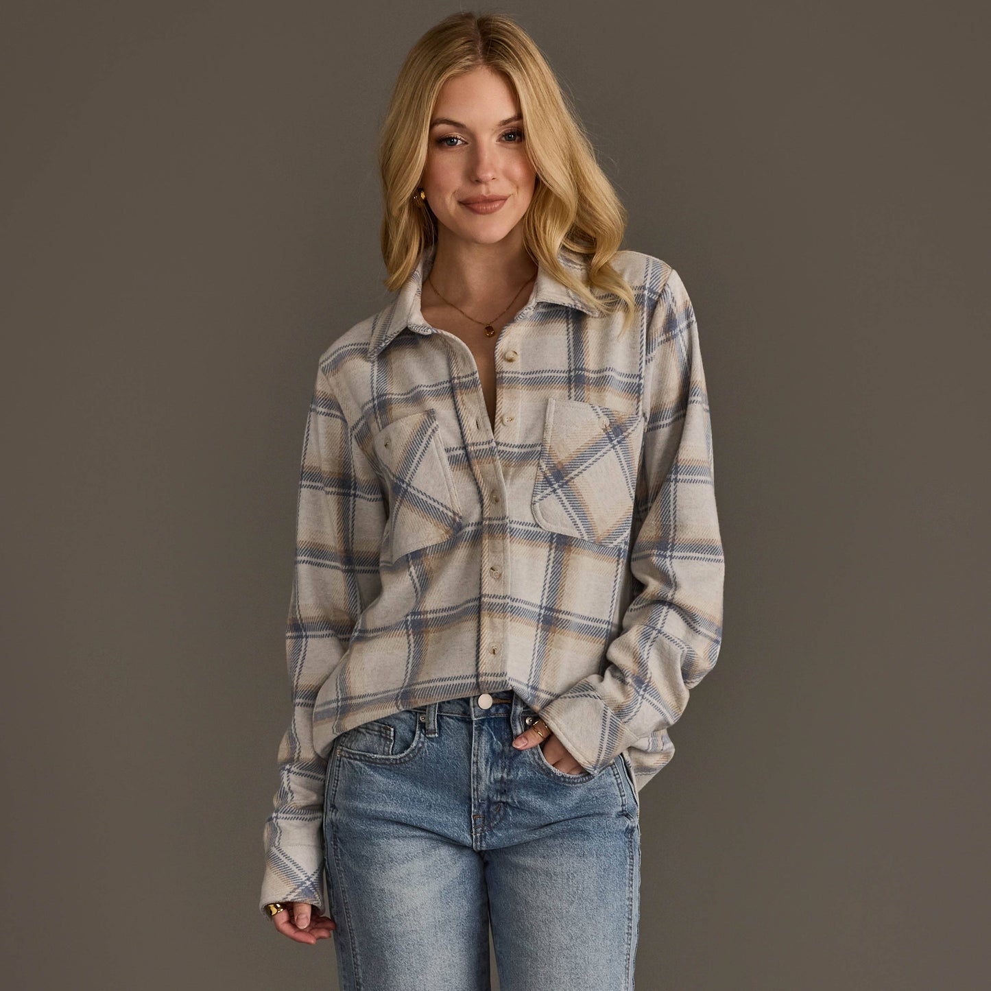 Kelsea Plaid Button Up