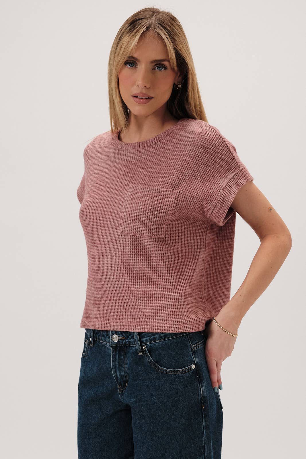 Marsala Short Sleeve Top