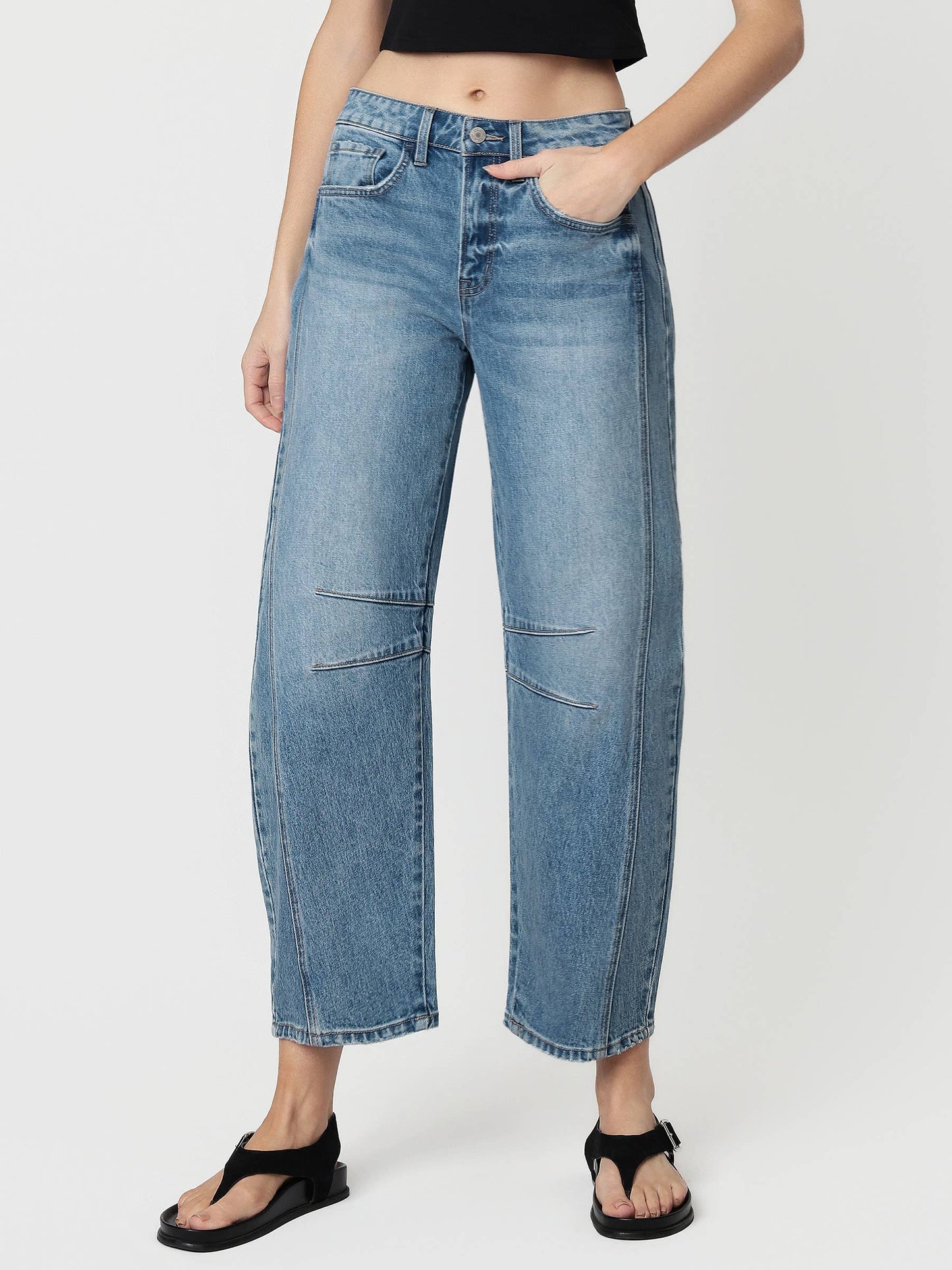 Romie Barrel Leg Jeans
