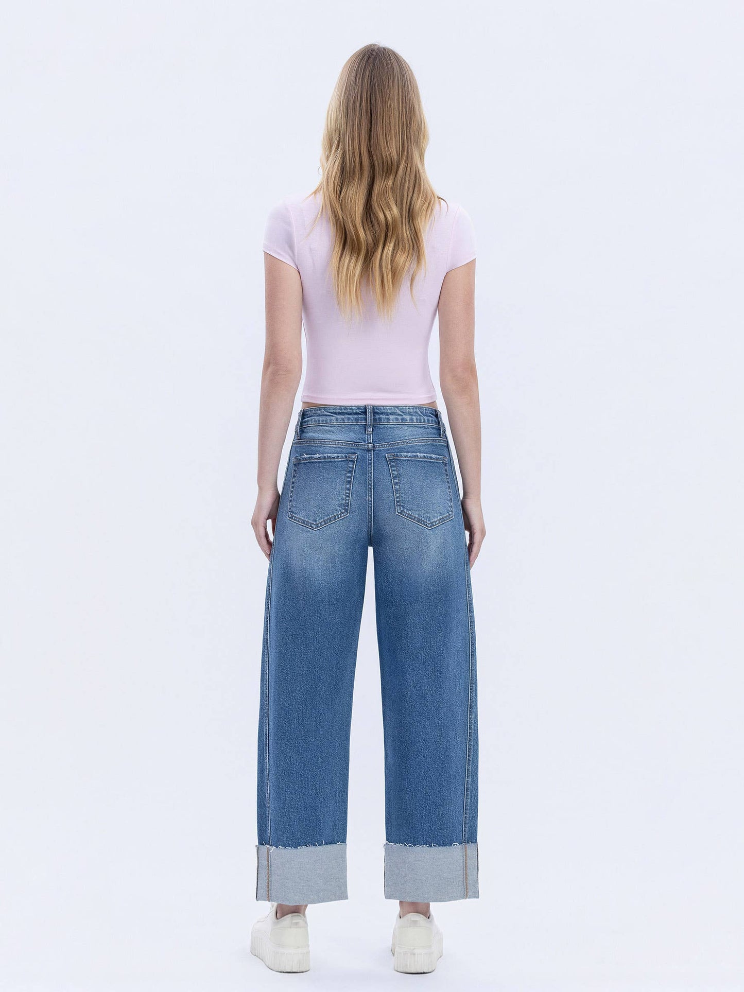 Charlie Cuffed Barrel Jeans