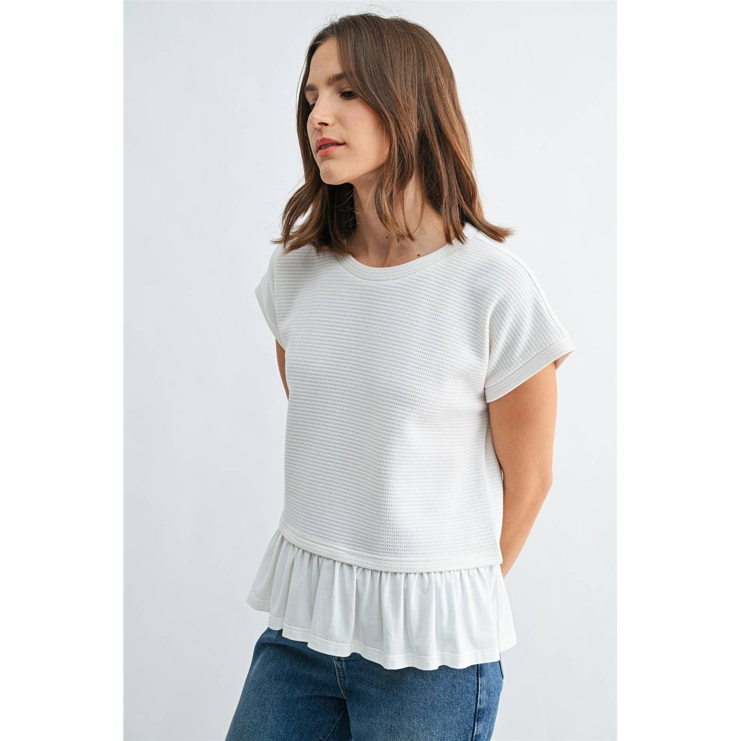 Ivy Ruffle Knit Top