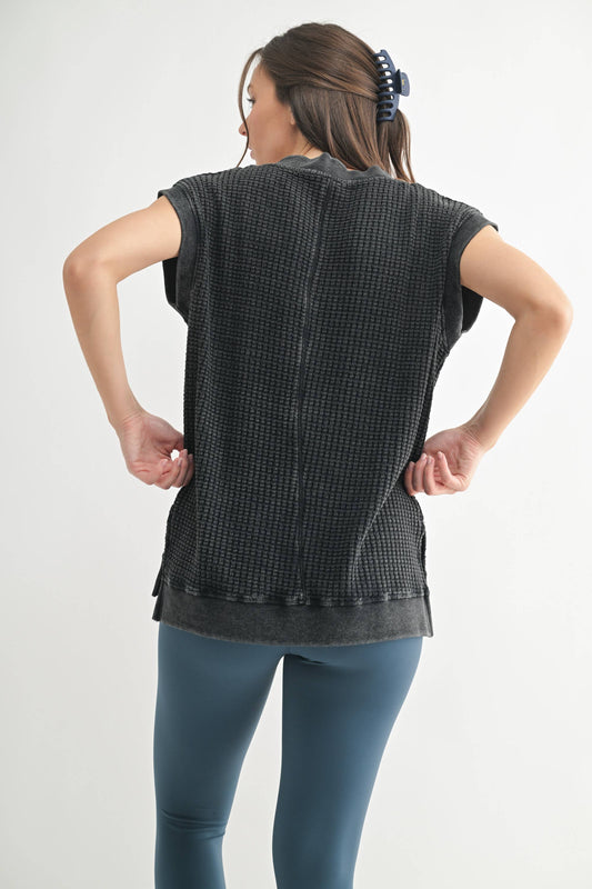 Waffle Knit Top