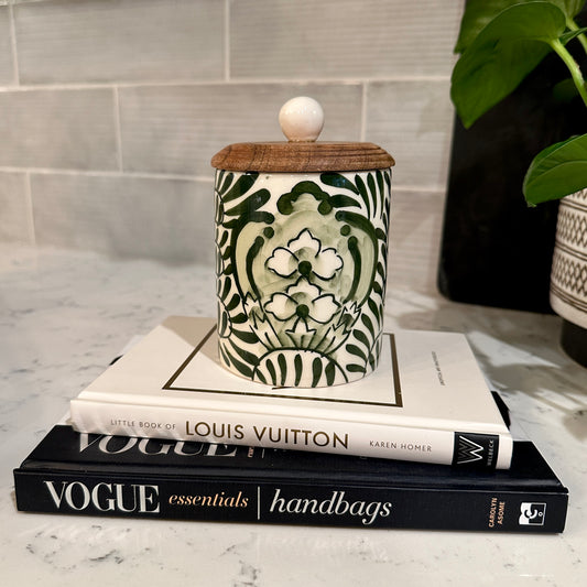 Emerald Canister with Lid