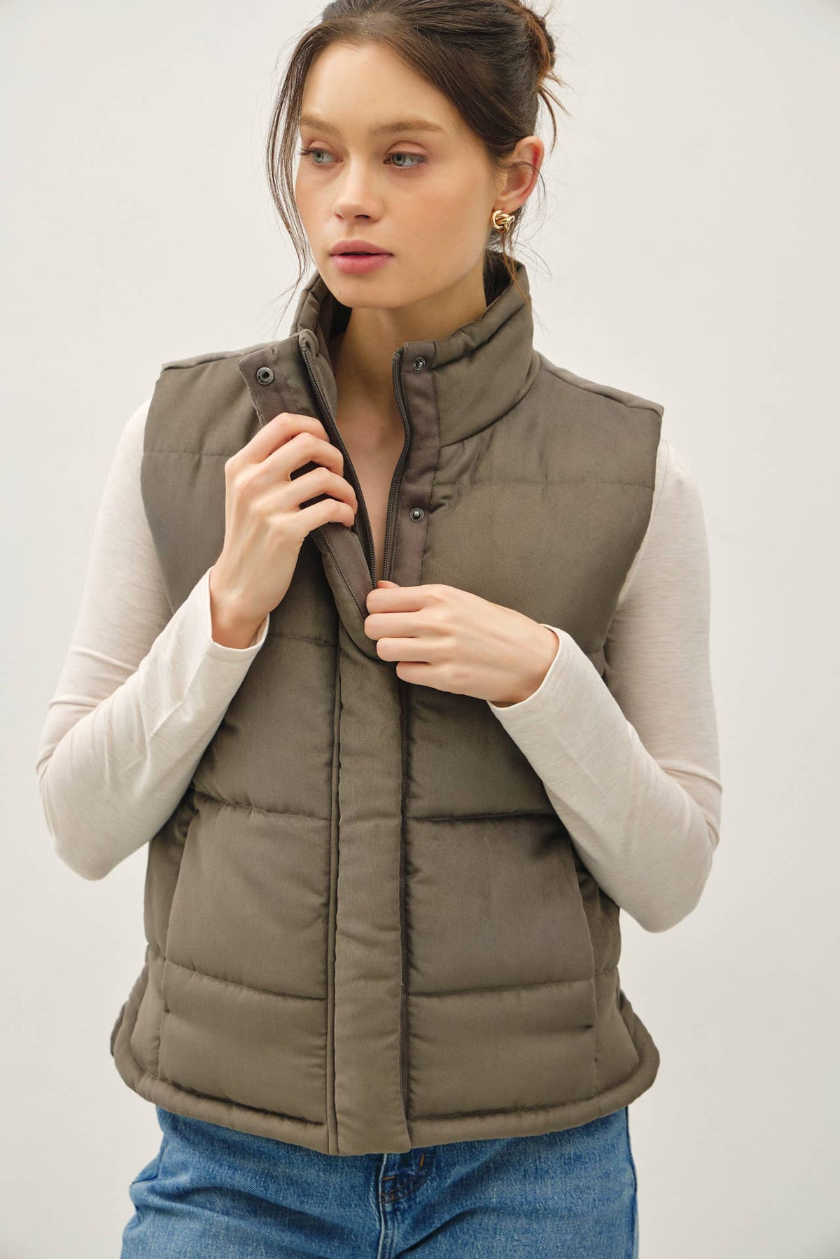 Carley Zipper Vest