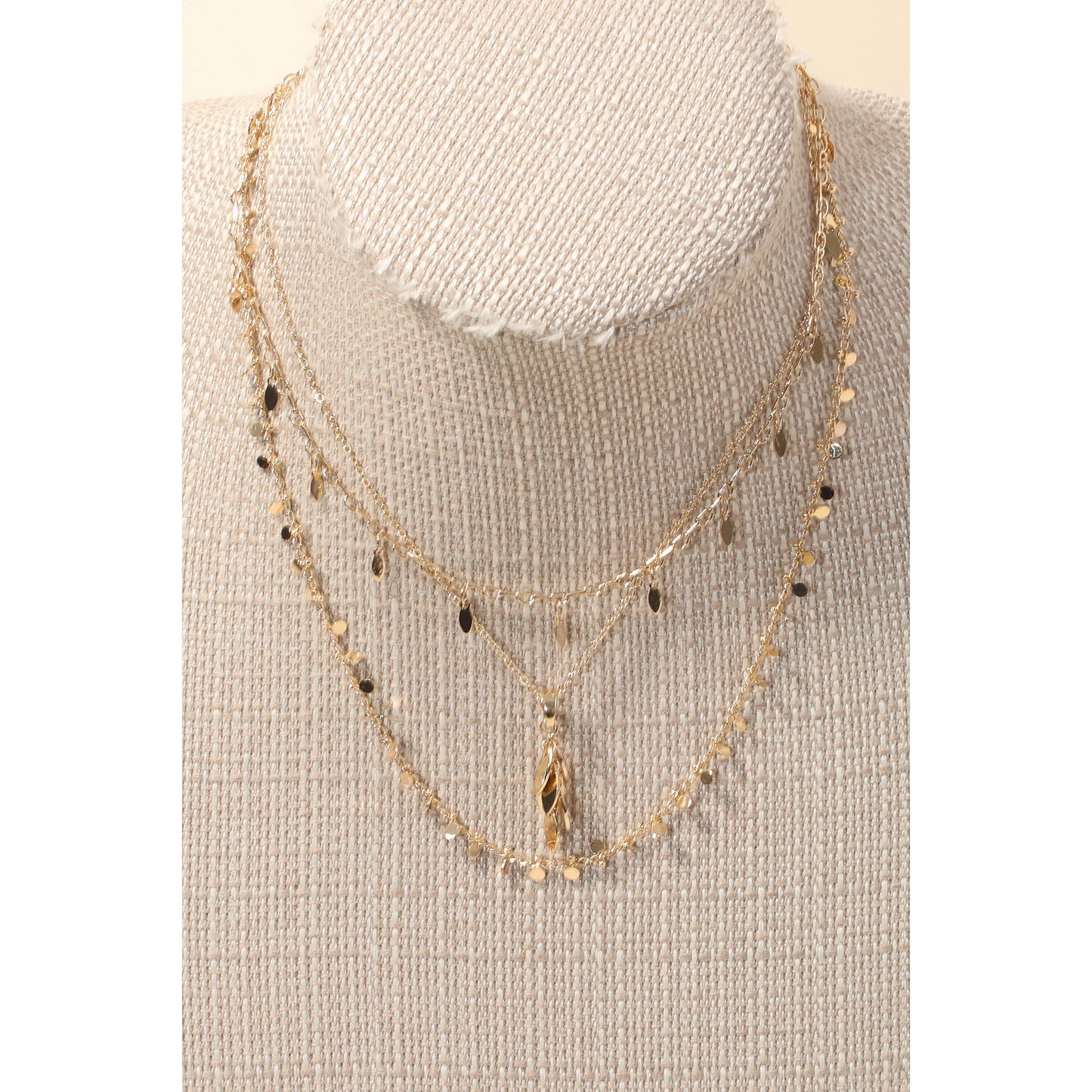 Tuck Layered Necklace
