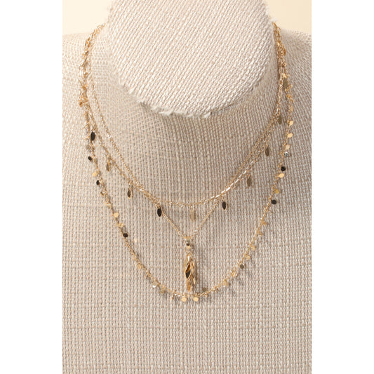 Tuck Layered Necklace