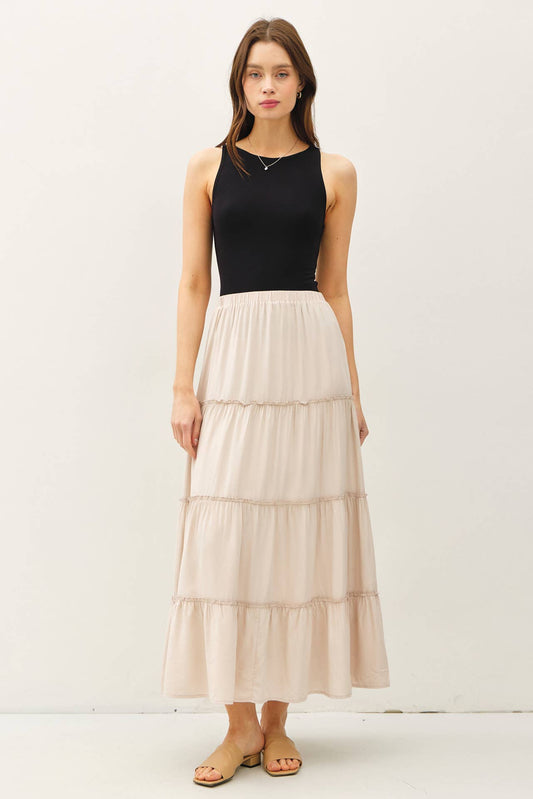 Tiered Maxi Skirt