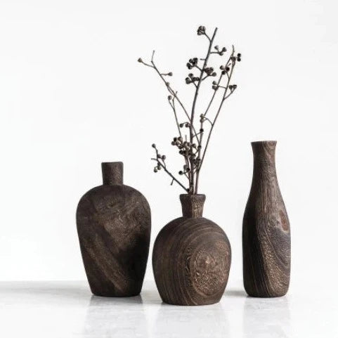 Minx Wood Vase