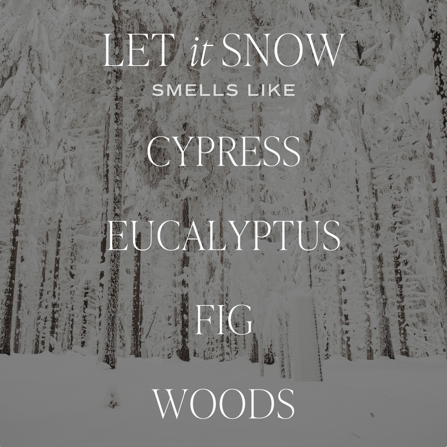 Let It Snow Soy Candle