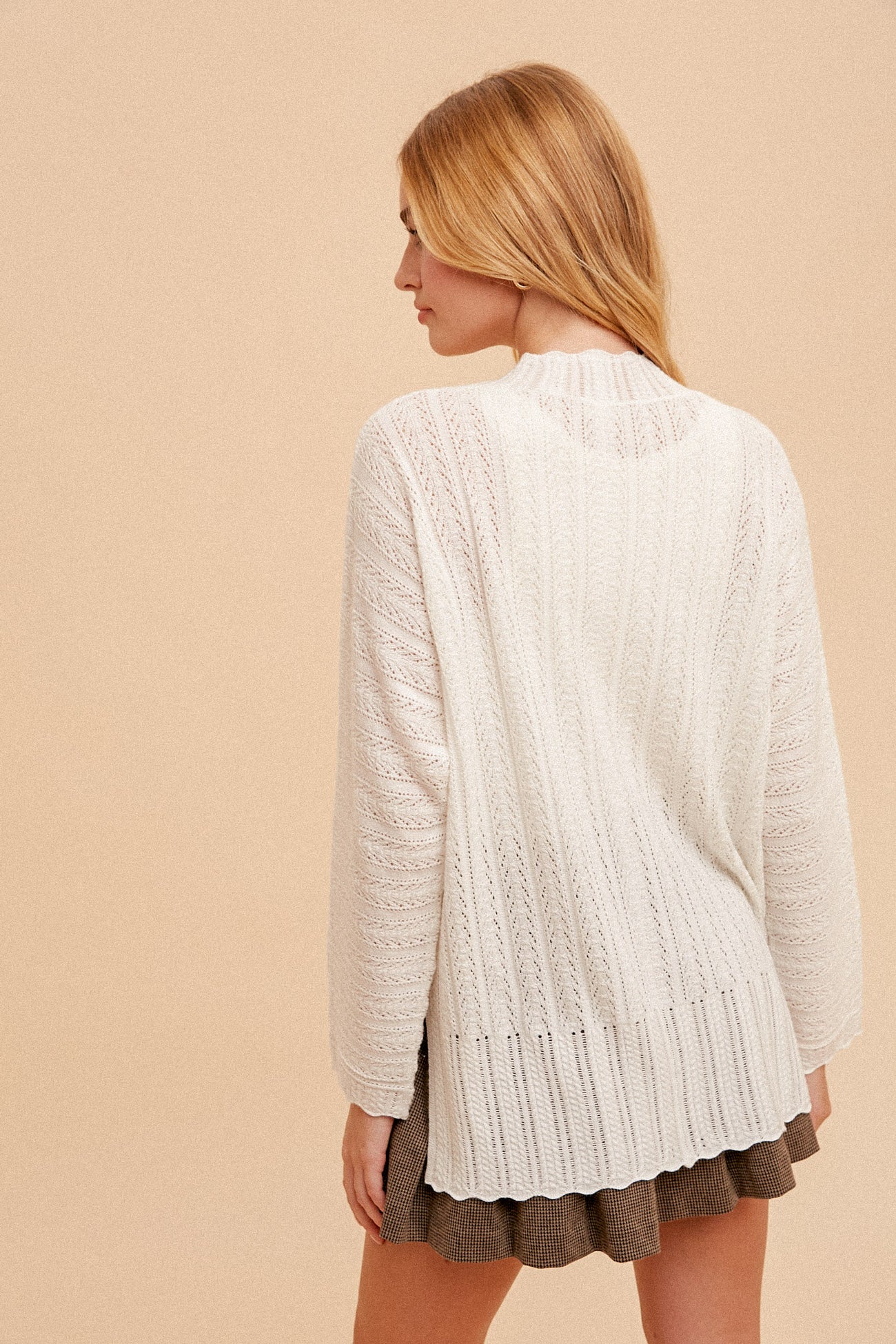 Pointelle Cardigan