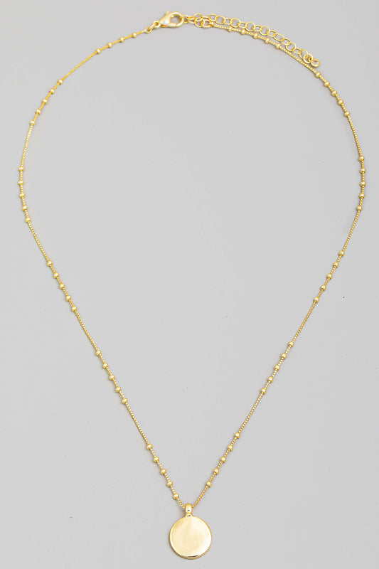 Coin Pendant Necklace
