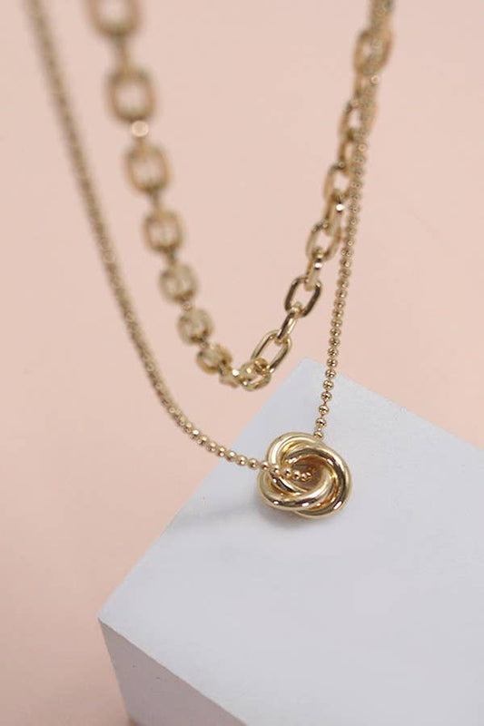 Gold Knot Necklace