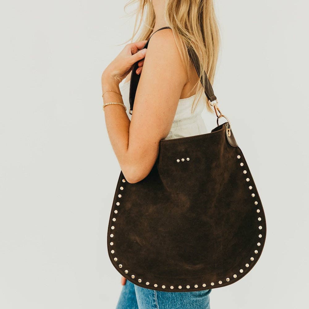 Rosalie Suede Hobo Bag