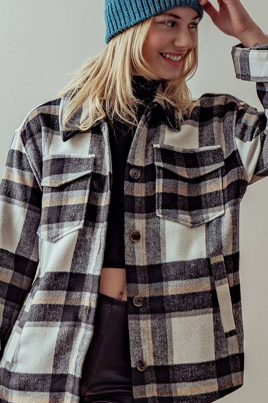 Bella Plaid Shacket 1