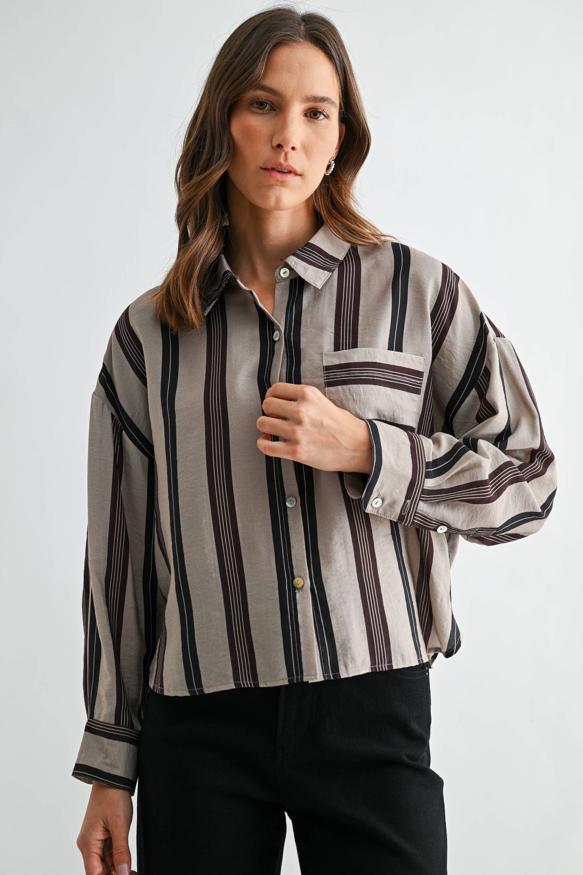 Ember Stripe Button Down