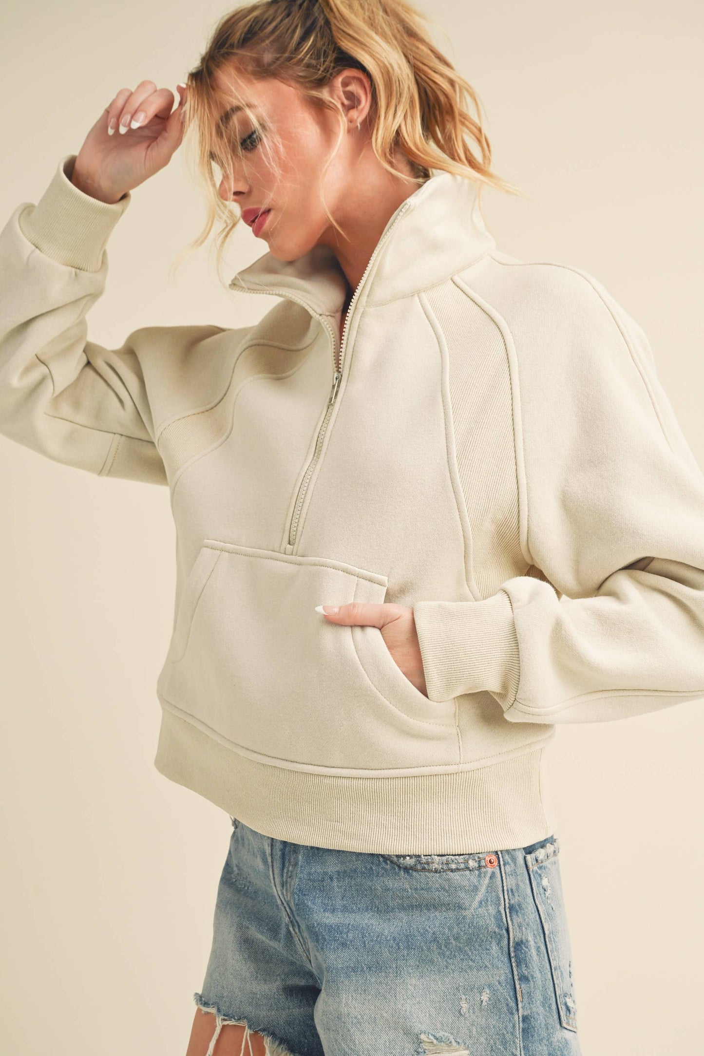 Elena Half Zip Pullover