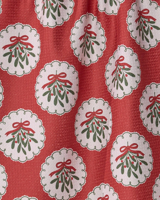 Merry Mistletoe Tea Towel