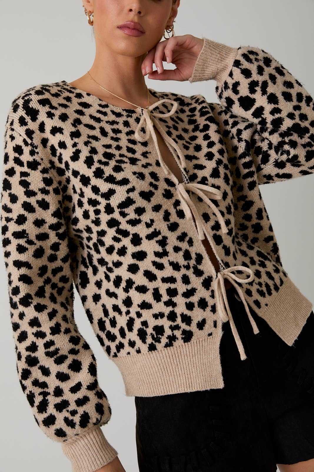 Leopard Sweater Cardigan