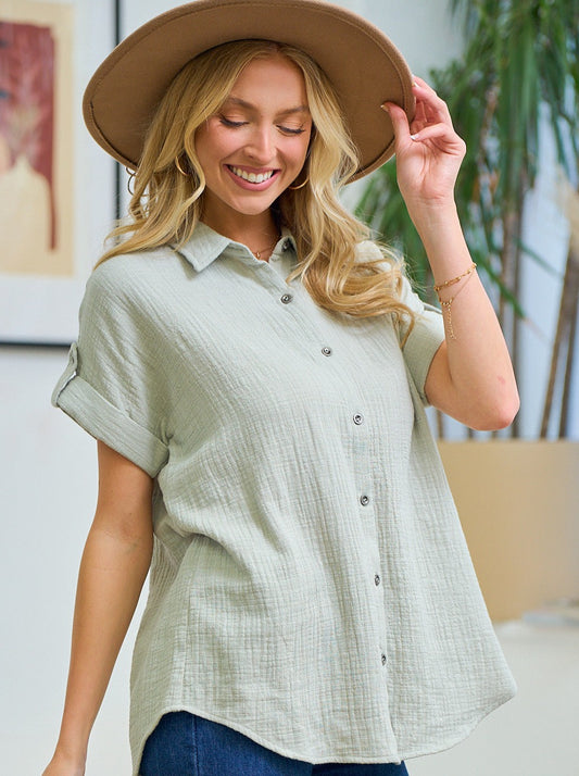 Talia Button Down Top