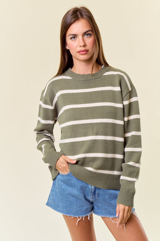 Amelia Stripe Sweater