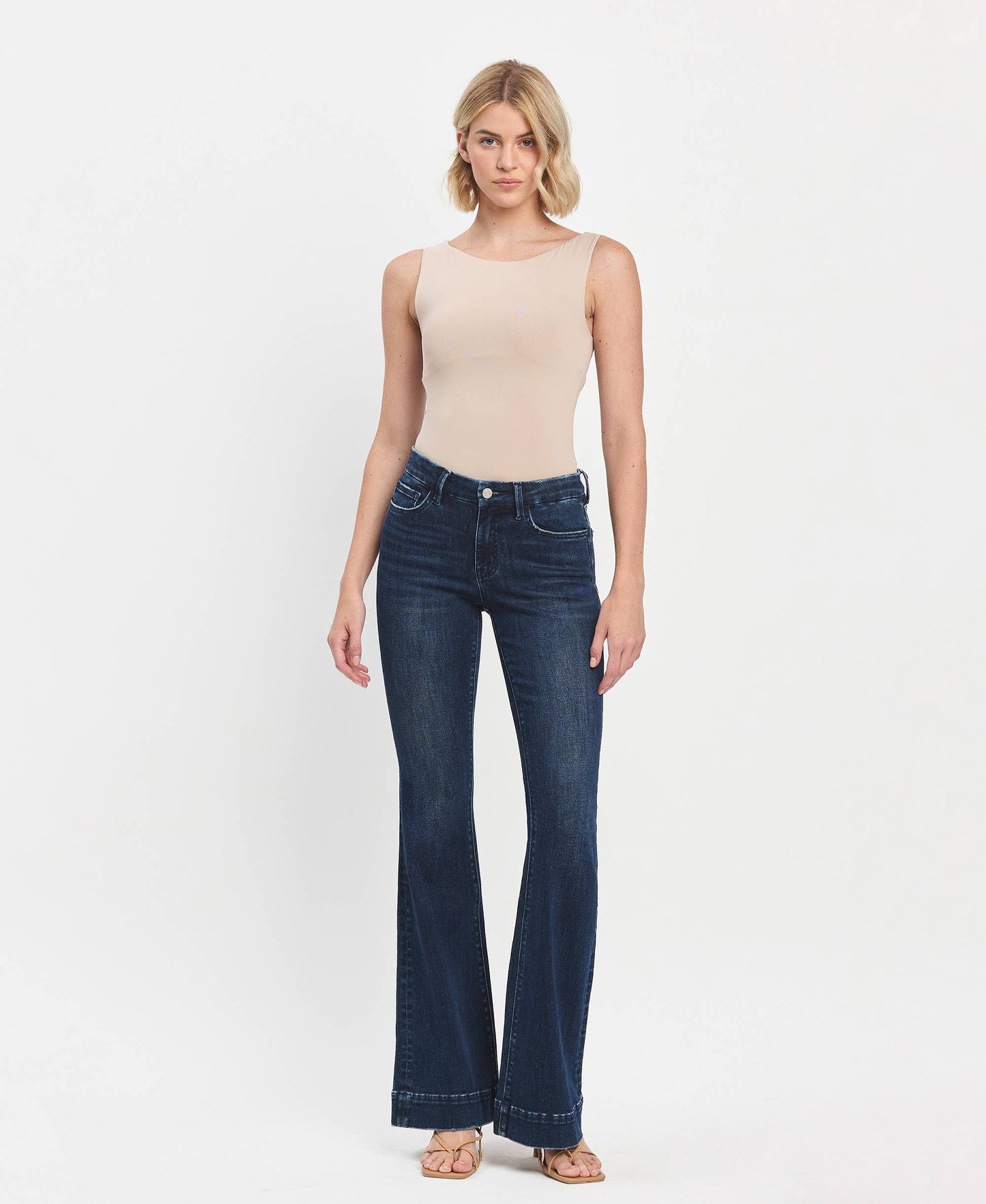 Joanie Mid-Rise Flare Jeans