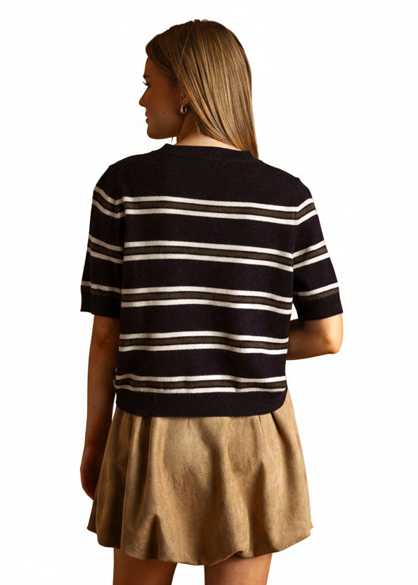 Poppy Stripe Sweater