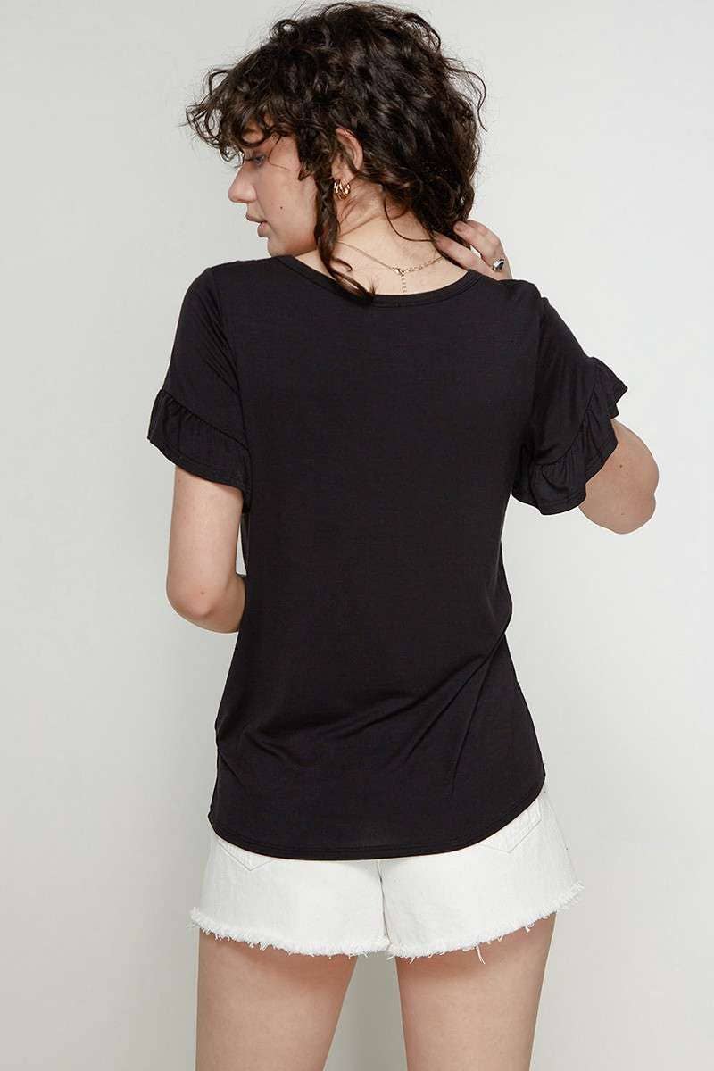 Ruffle Sleeve Top