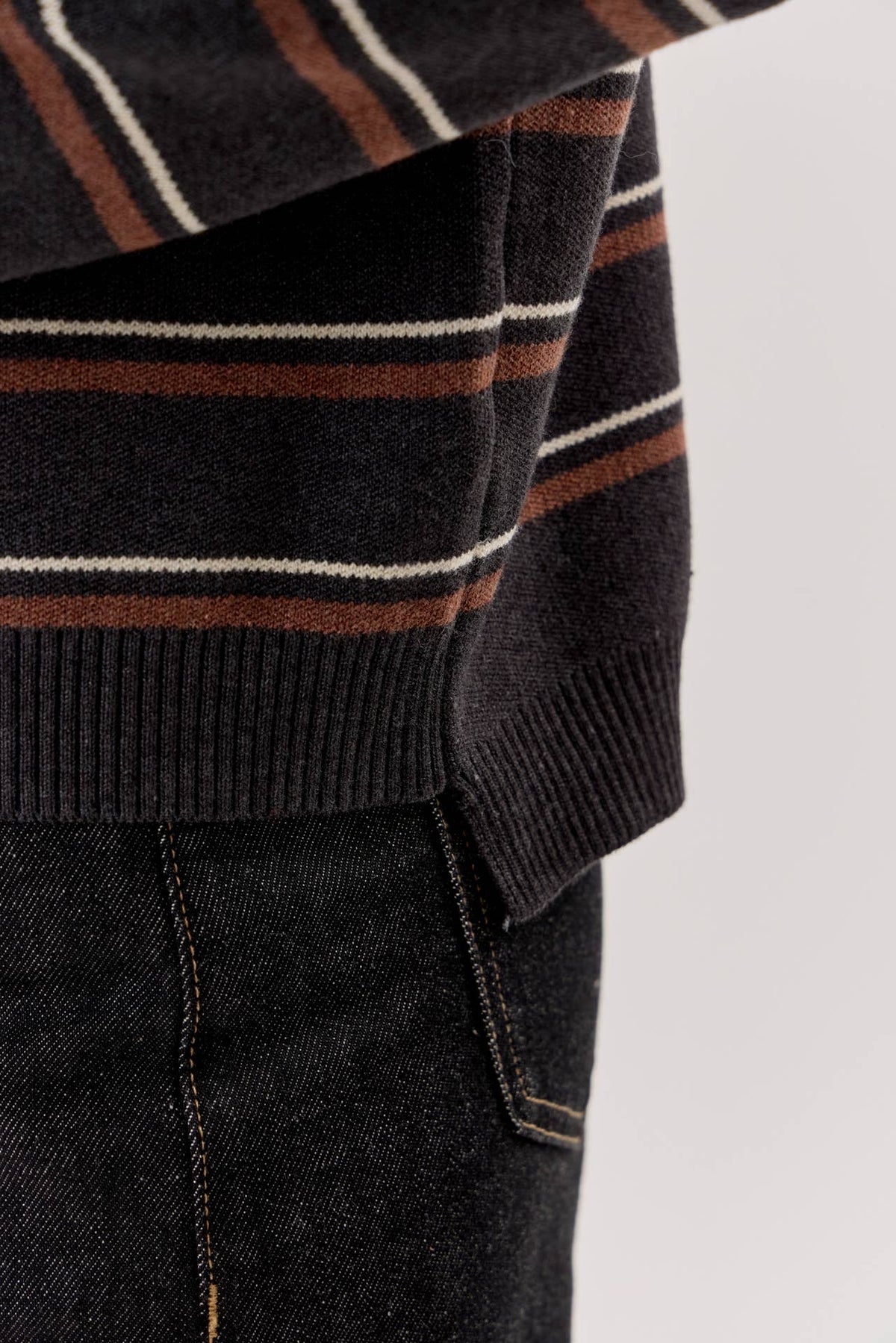 Striped Turtleneck Sweater