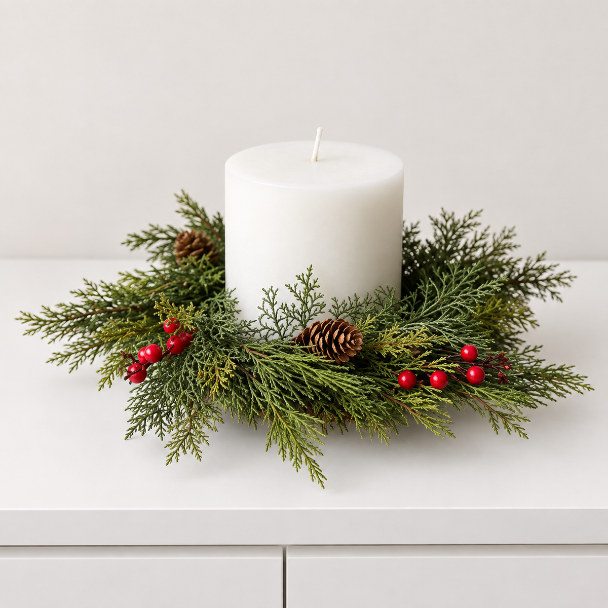 Alpine and Berry Candle Ring