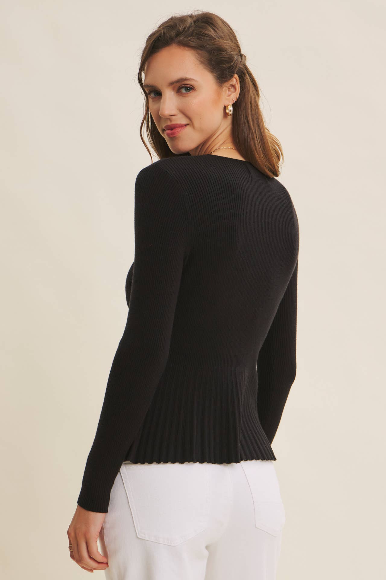 Peplum Sweater Top