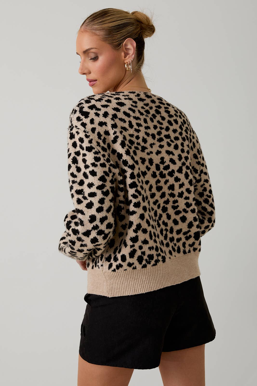 Leopard Sweater Cardigan