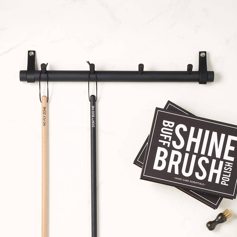 Black Wood Wall Hooks